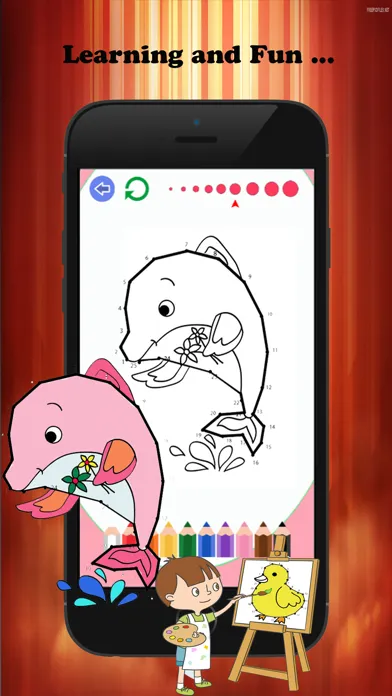 Dot to Dot Coloring Book Brain Learning  - Free Games For Kids Screenshots