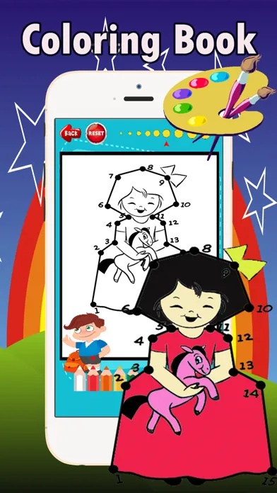 Dot to Dot Coloring Book: complete coloring pages by connect dot games free for toddlers and kids স্ক্রিনশট