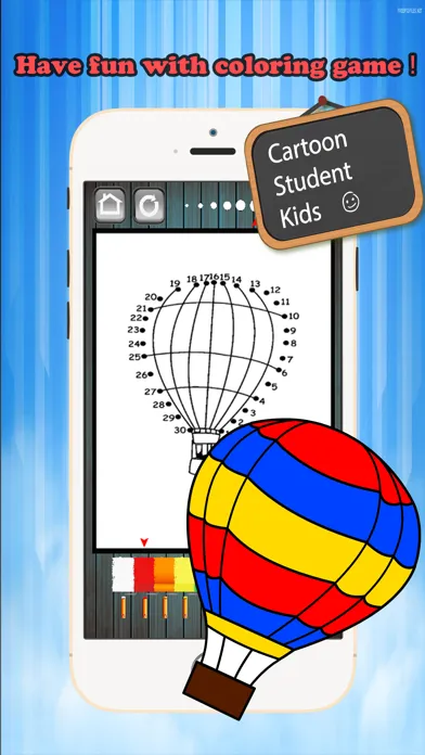 Capturas de tela do Kids Vehicle Dot to Dot Coloring Book - connect dots coloring pages learning games for any age