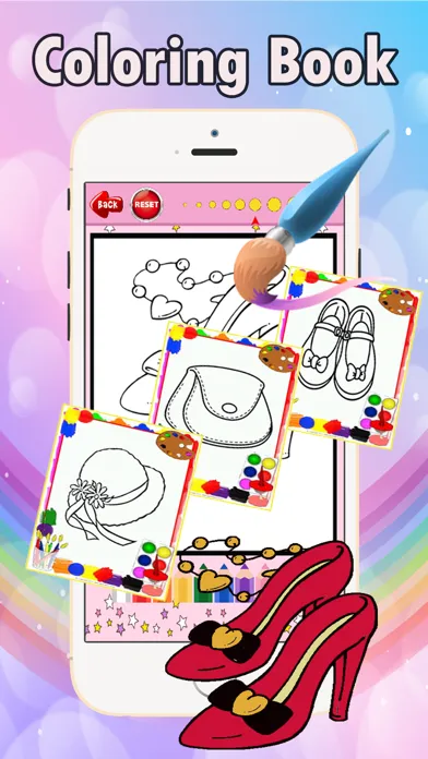Girl Dress Up Coloring Book: fun with these coloring pages games free for kids应用截图