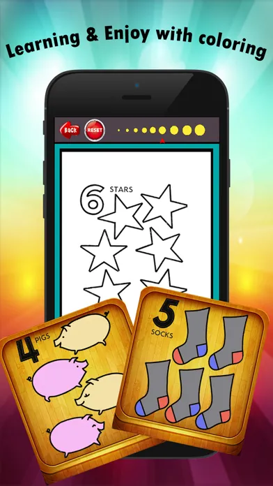 Скриншоты 123 Coloring Book for children age 1-10: Learn to write and color numbers with each coloring pages game free