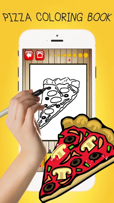 Capturas de pantalla de Color ME: Pizza Maker Fun Coloring Book Pages Kids