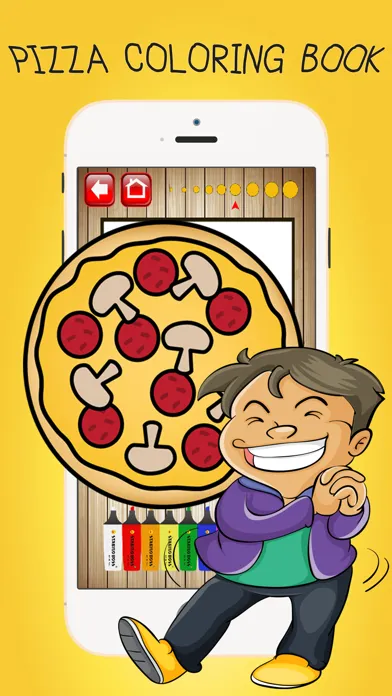 Capturas de pantalla de Color ME: Pizza Maker Fun Coloring Book Pages Kids