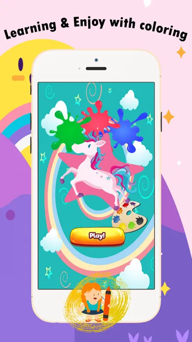 My Pony Coloring Book for children age 1-10: Games free for Learn to use finger while coloring with each coloring pages 스크린샷