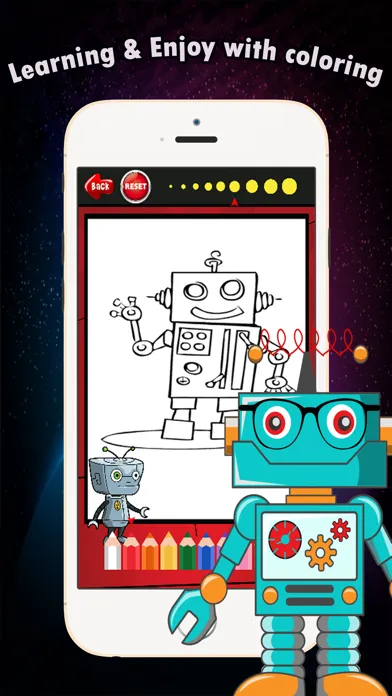 Coloring Book games free for children age 1-10: These cute robot transformer coloring pages provide hours of fun drawing or coloring activities应用截图