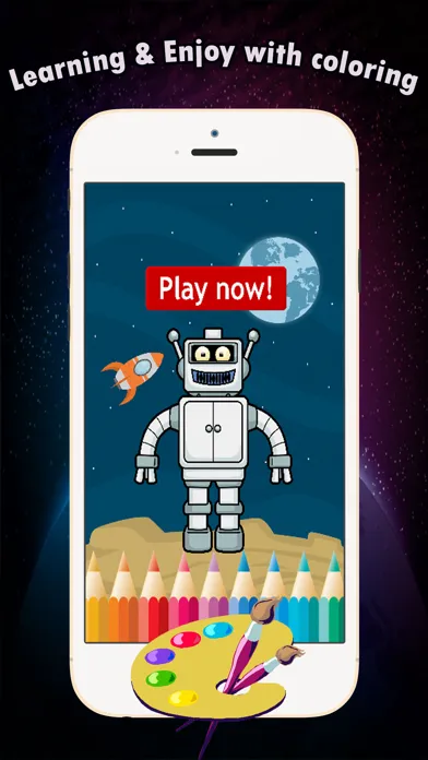 Coloring Book games free for children age 1-10: These cute robot transformer coloring pages provide hours of fun drawing or coloring activities应用截图