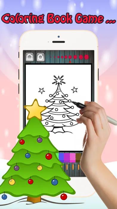Color Santa:Christmas Coloring Book Pages Fun Kids Screenshots
