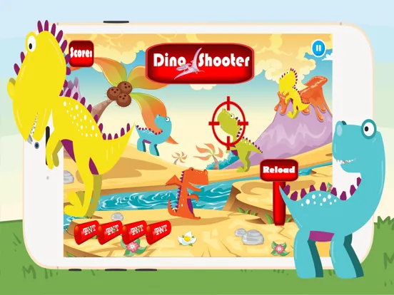 Go Little Dinosaur Shooter Games Free Fun For Kids iPad  Screenshots