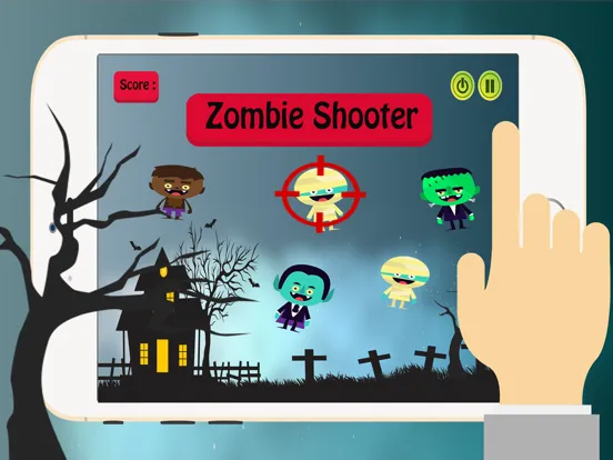 Capturas de pantalla de Zombies Halloween: Shooter Monsters Games For Kids iPad 