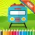 Train Friends Coloring Book for children age 1-10: Games free for Learn to use finger to drawing or coloring with each coloring pages