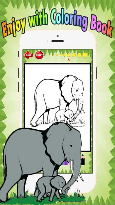Wild animals Coloring Book: These cute zoo animal coloring pages provide learning skill games free for children and toddler any age Screenshots