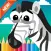 Zoo animals Coloring Book: Move finger to draw these coloring pages games free for children and toddler any age