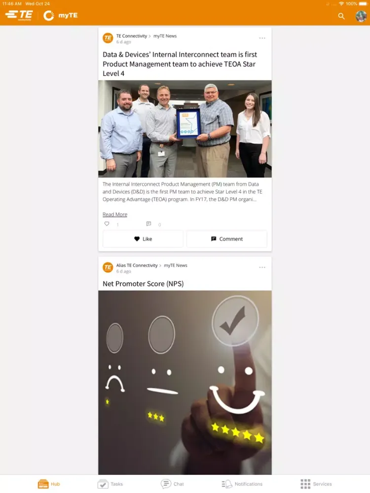 myTE by TE Connectivity iPad  スクリーンショット