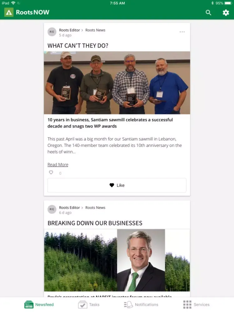 RootsNOW - Weyerhaeuser iPad  Screenshots