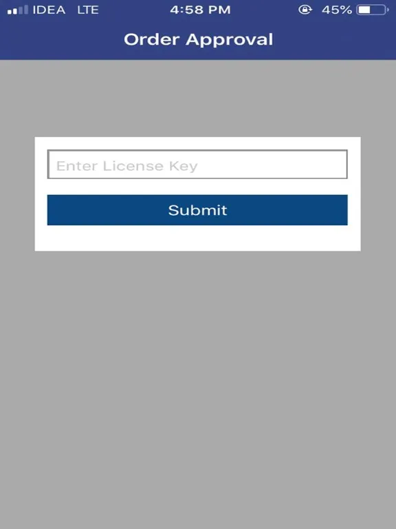 Tangkapan layar S.I.T.S Order Approval iPad 
