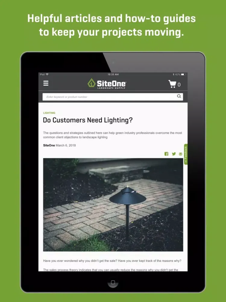 SiteOne Landscape Supply iPad  Screenshots