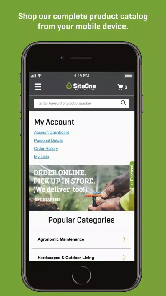 SiteOne Landscape Supply Screenshots