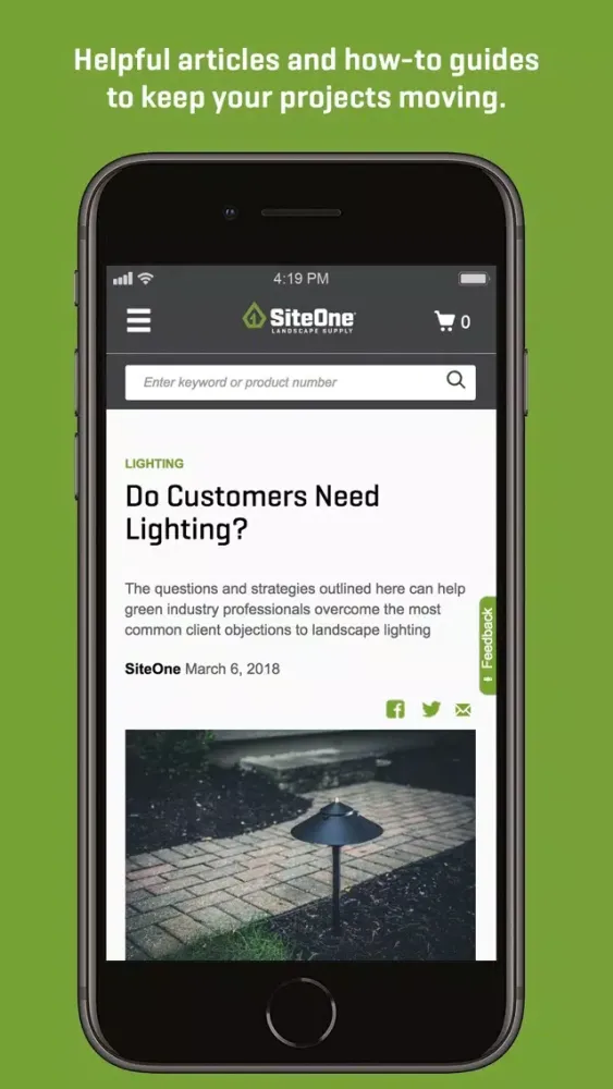 SiteOne Landscape Supply Screenshots