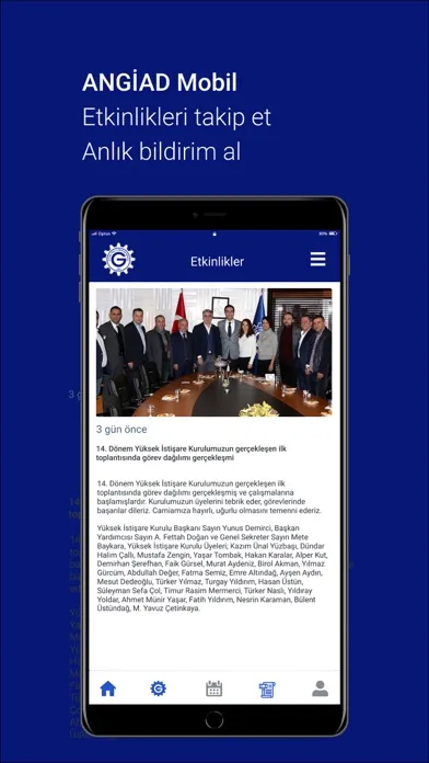 Angiad Mobile Ekran Görüntüleri
