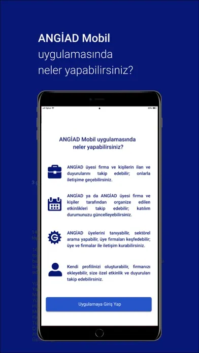 Angiad Mobile Ekran Görüntüleri