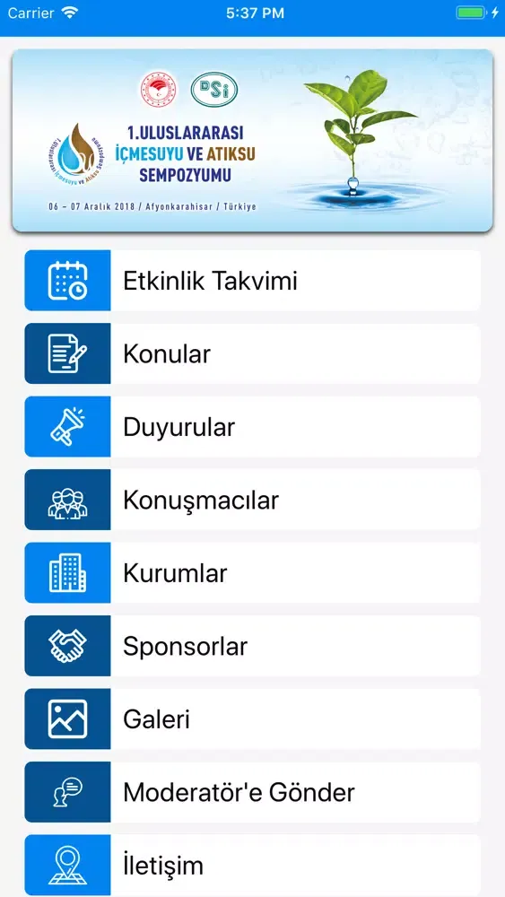 Zrzuty ekranu İçmesuyu Ve Atıksu Sempozyumu