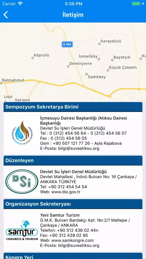 Zrzuty ekranu İçmesuyu Ve Atıksu Sempozyumu