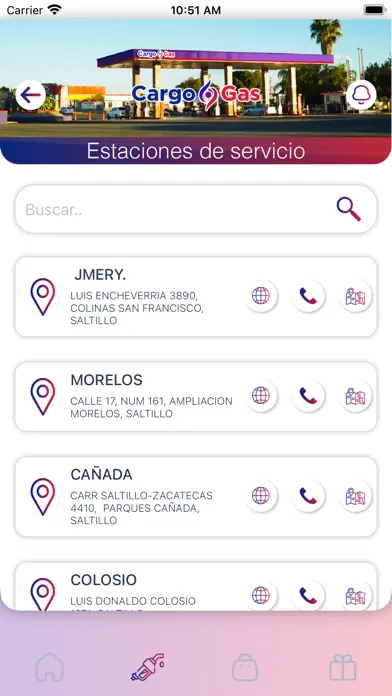 Скриншоты CargoGas App