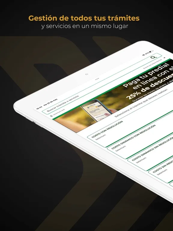 Tangkapan layar egob - Ventanilla Única iPad 