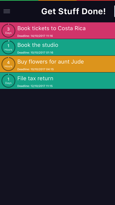 Captures d'écran de Get Stuff Done!