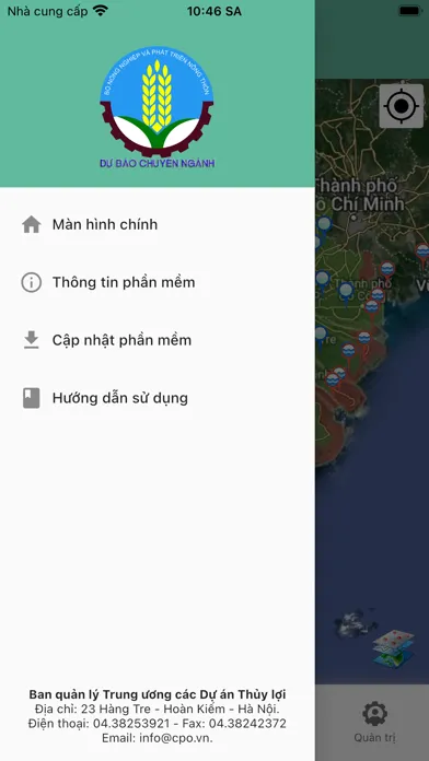Ảnh chụp màn hình của MeKong Forecast
