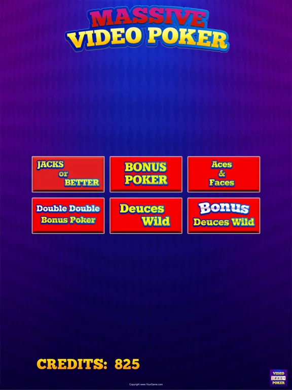 Capturas de pantalla de Massive Video Poker Collection iPad 