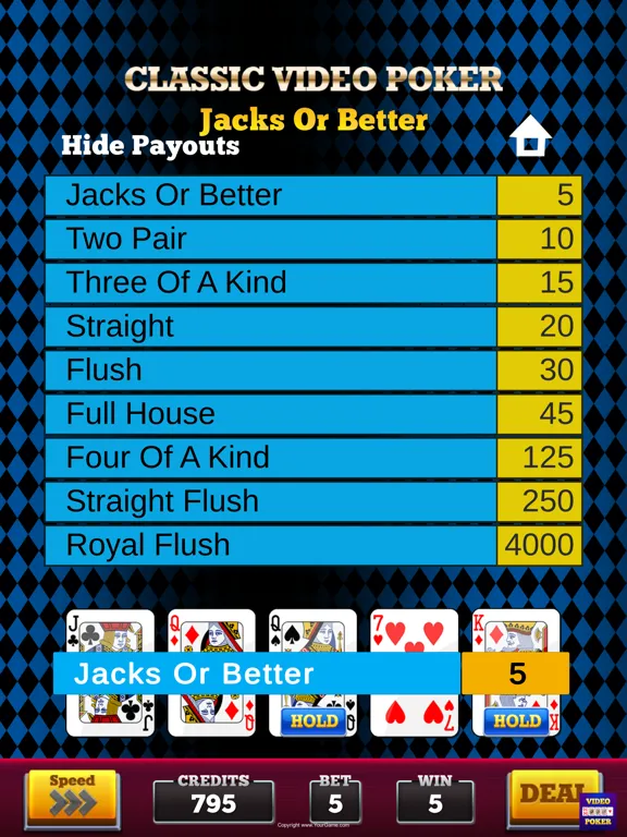 Capturas de pantalla de Massive Video Poker Collection iPad 