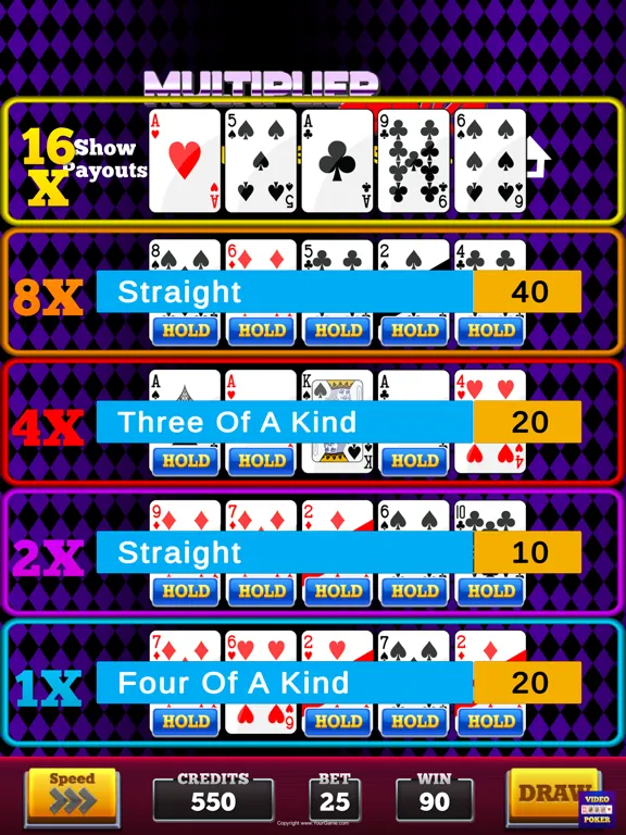 Capturas de pantalla de Massive Video Poker Collection iPad 