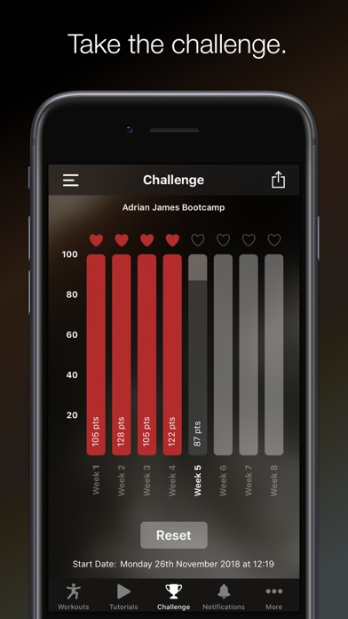 Tangkapan layar Adrian James: Bootcamp