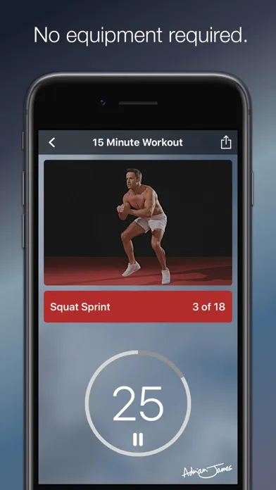 Capturas de tela do Adrian James: HIIT