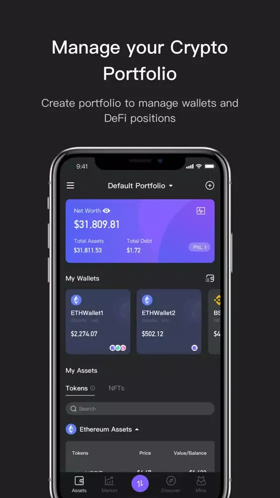 Screenshot di Dfox - Wallet&DeFi Portfolio