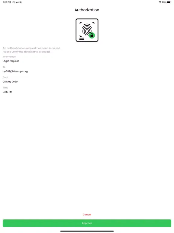 ภาพหน้าจอของ SixToken iPad 