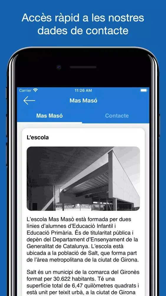 Tangkapan skrin Escola Mas Masó