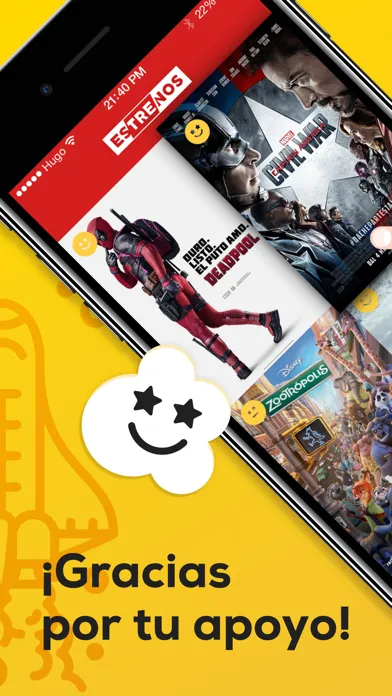 Tangkapan layar Estrenos