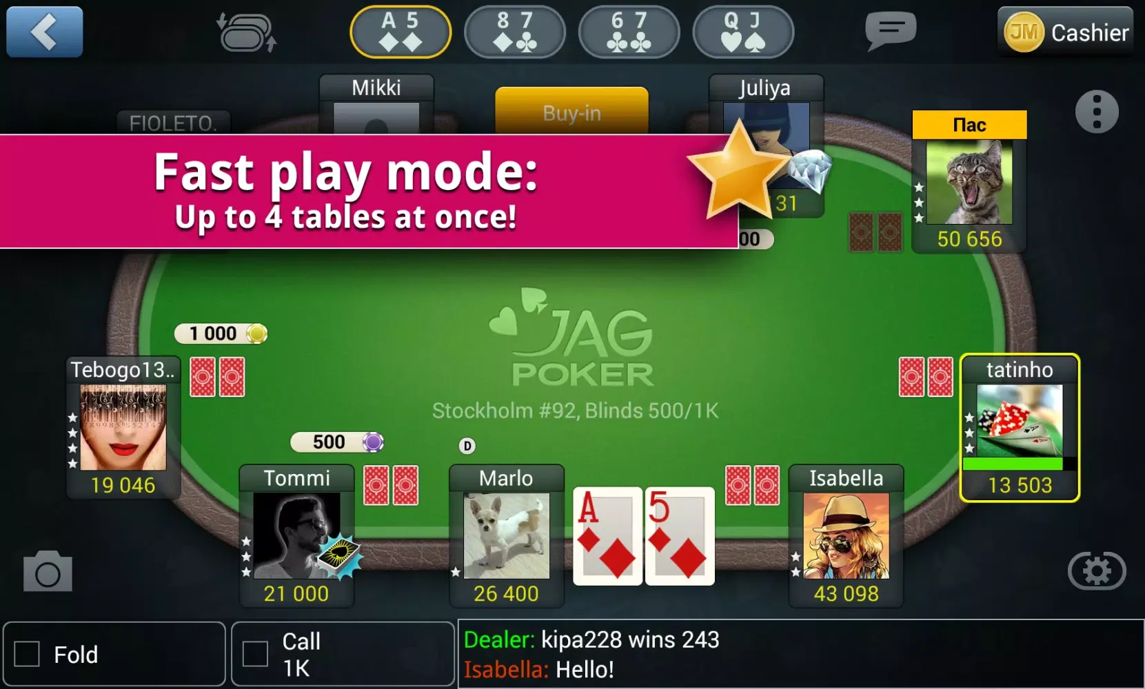 Jag Poker HD Screenshots