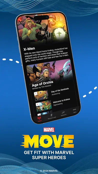 Tangkapan skrin ZRX: Zombies Run + Marvel Move