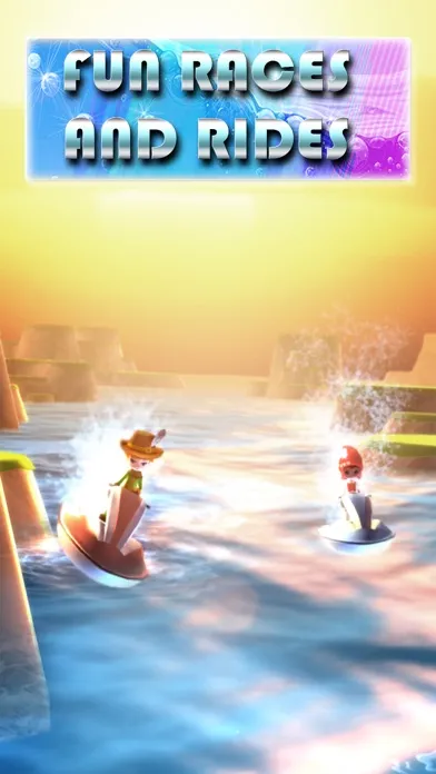 Zrzuty ekranu Aqua Jetski Wipeout Racing Free
