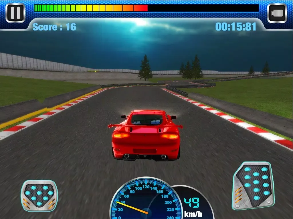 Zrzuty ekranu 3D Night Track Racer HD Full Version iPad 