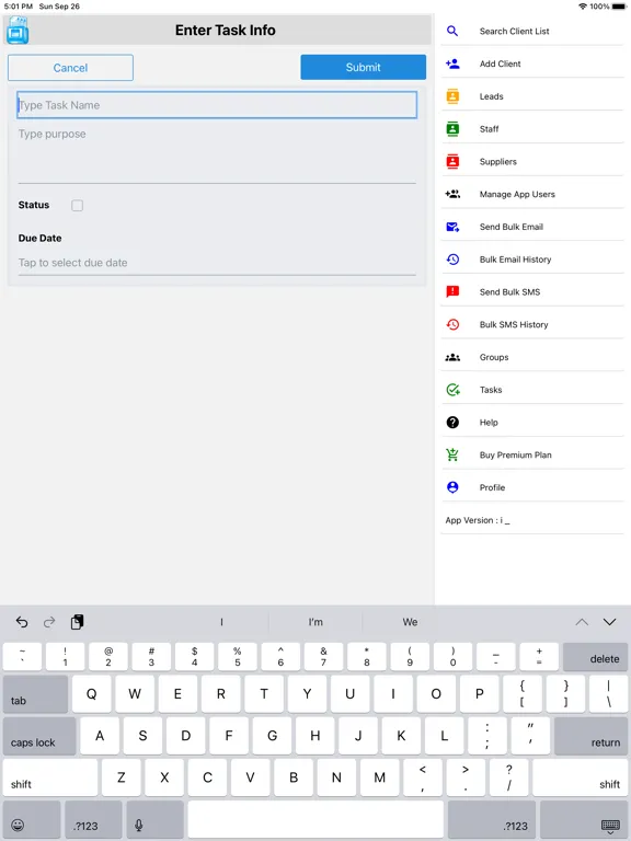 Screenshot di Cloud CRM - Client Records App iPad 