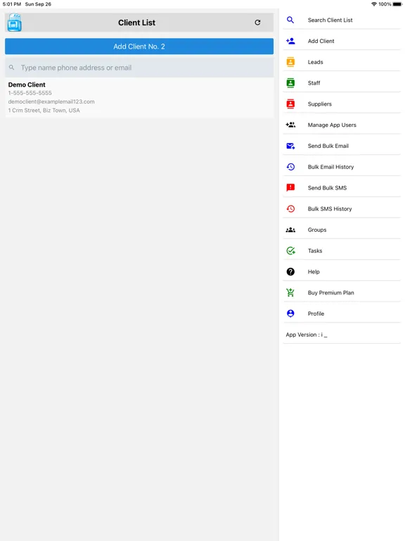 Screenshot di Cloud CRM - Client Records App iPad 