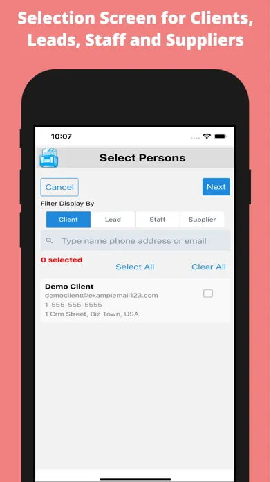 Screenshot di Cloud CRM - Client Records App