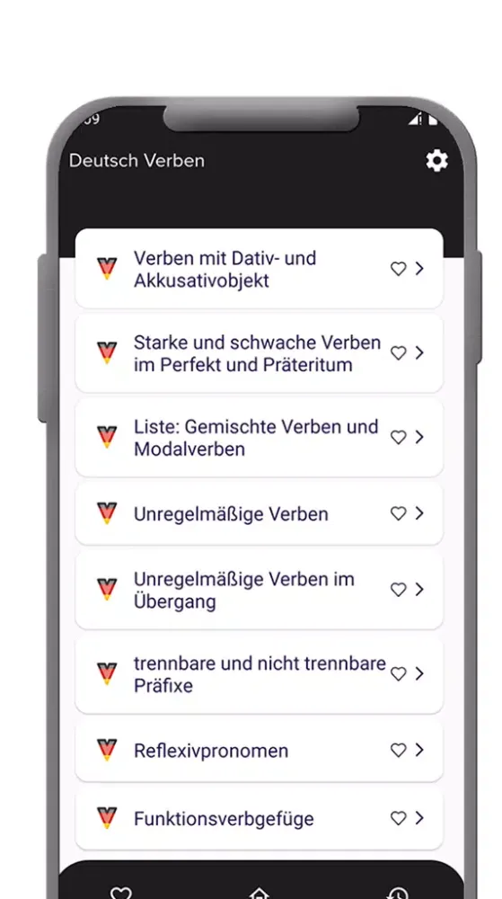ภาพหน้าจอของ Deutsch Verben