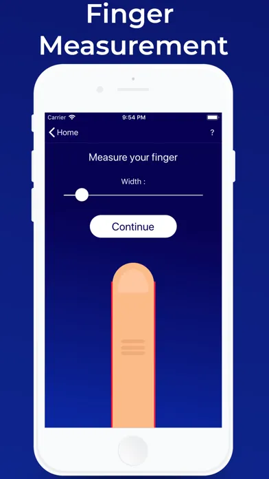 ภาพหน้าจอของ Ring Size - Finger Measure