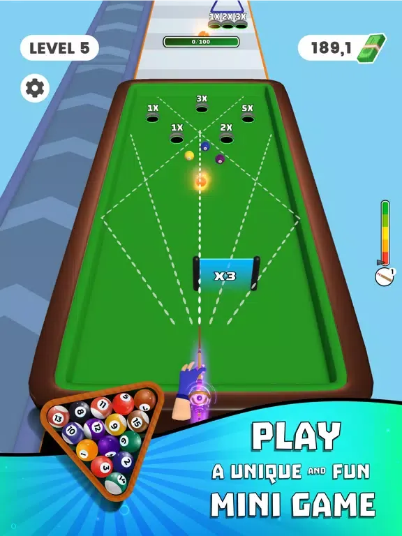 Billard Run iPad  Screenshots