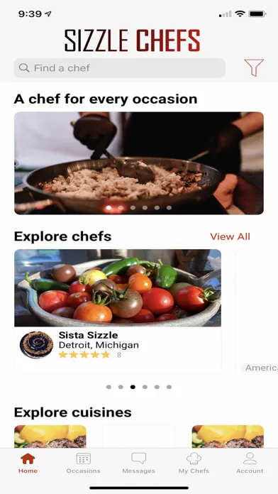 SizzleChefs: Book, Eat, Enjoy! سکرین شاٹس